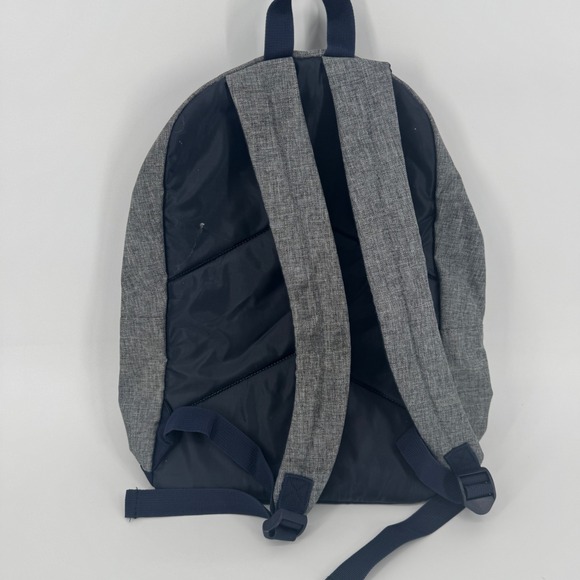 Converse Chuck Taylor All Star Backpack Gray Navy Blue Red Patch Logo Bag - Picture 2 of 5